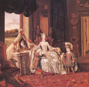 Johann Zoffany Queen Charlotte at her Dressing Table (mk25)